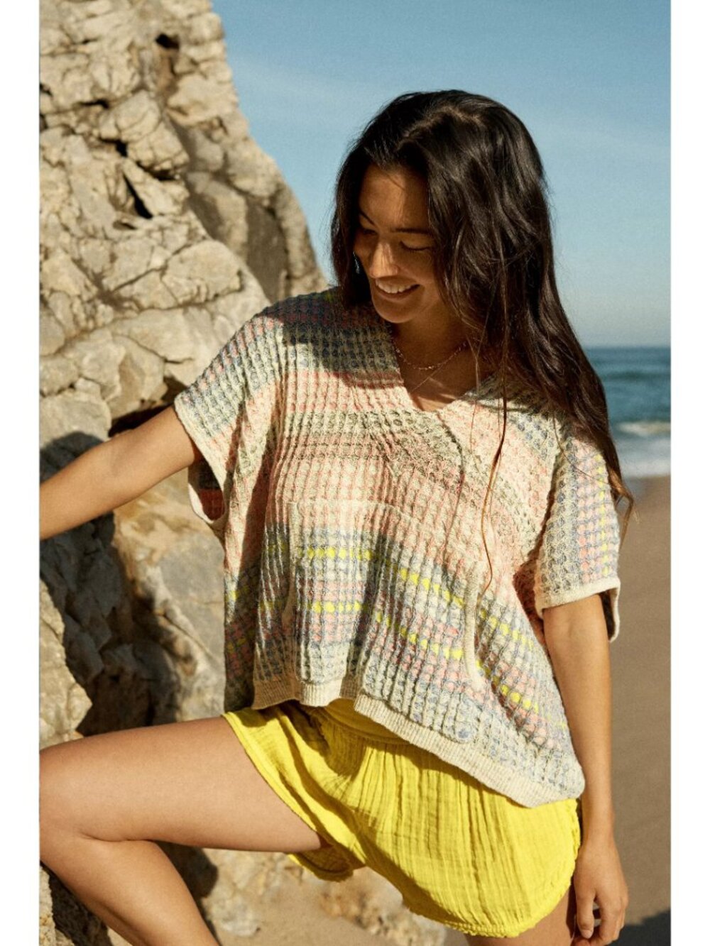 Daily Practice Anthropologie Textured Thermal Hoodie
